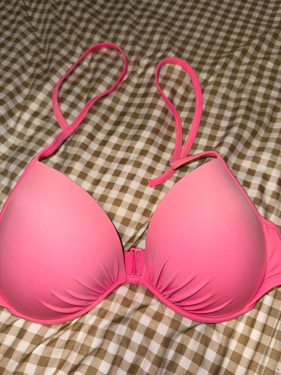 Victoria's Secret Other - Victoria's Secret Neon Pink Bikini Top with Pastel Multi-Straps